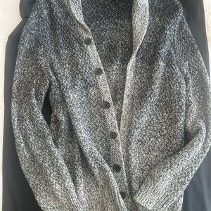 Banana Republic Charcoal and Light Gray Cardigan